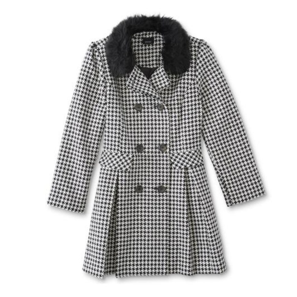 Holiday Editions Other - Girls pea coat sx 6 black &  white